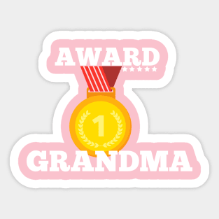 Award Trophy Best grandma i love my grandma gift Sticker